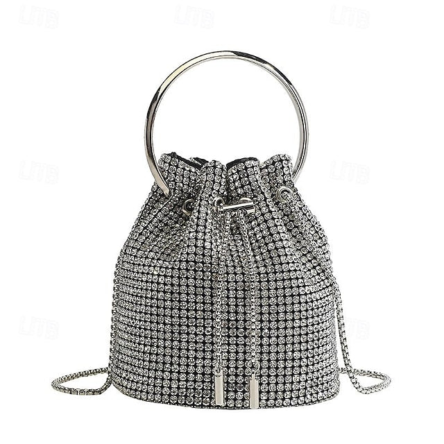Sac à main en cuir PU pour femme, pochette avec chaîne, soirée, mariage, fête