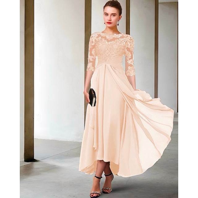 A-Line of Bride Plus Elegant Size Guest the Mother Dress Wedding