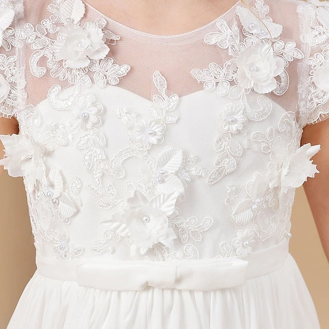 Girls' Flower Communion Dress First Girl Princess