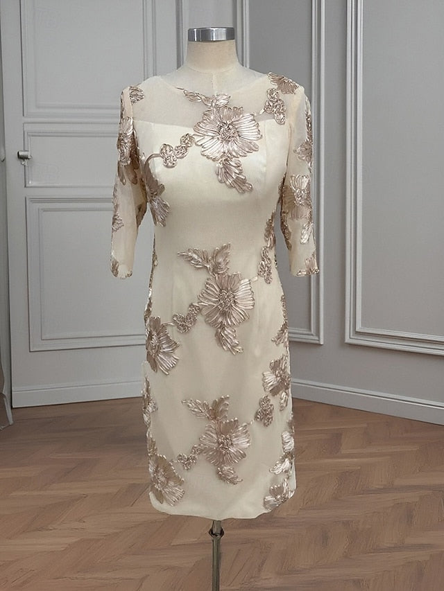 of the Dress Bride Floral Piece Embroidered Lace Two Mother