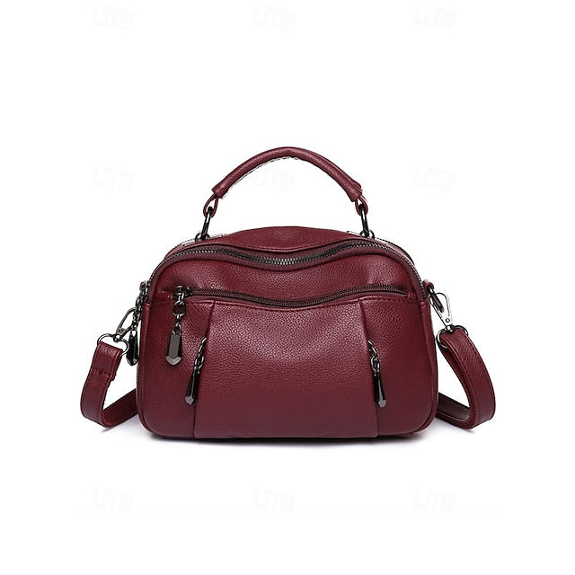 Crossbody Leather Faux Bag Women's