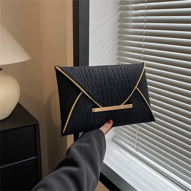 Sacs Pochettes en cuir PU pour femme pour soirée de mariage