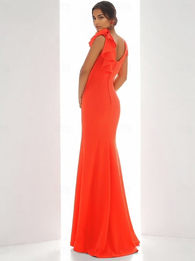Wedding Sheath Dress / Elegant Evening Guest Formal Gown Column