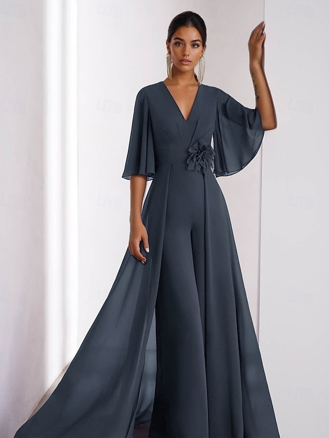 Wedding Elegant of the Jumpsuit Guest Mother Vintage Dress Bride