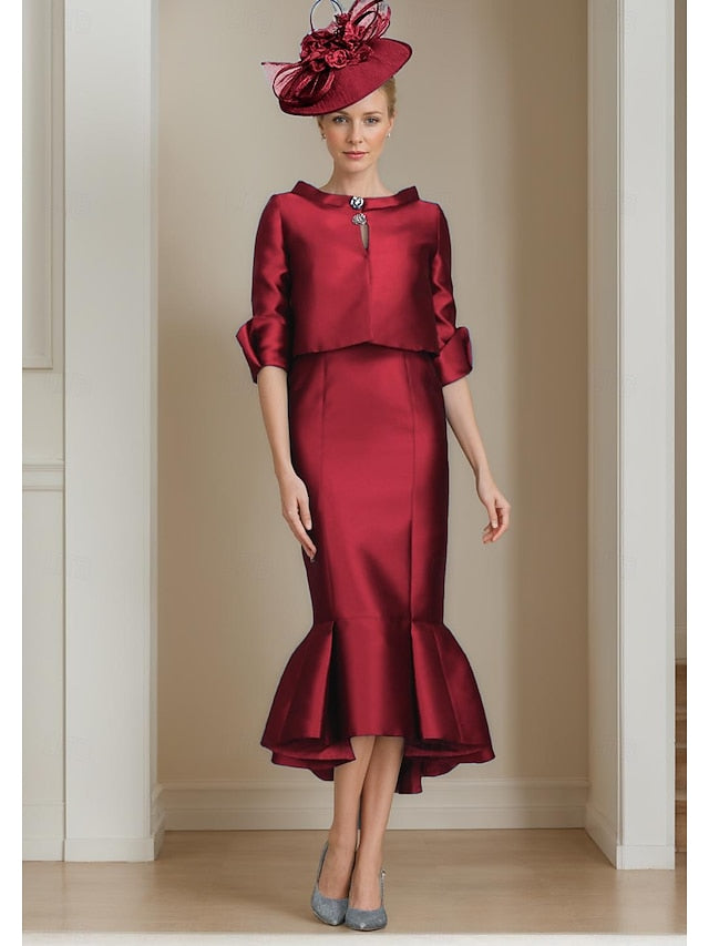 Piece the Dress Formal Wedding Mother Bride Mermaid Guest Two of