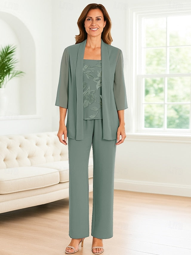 of Pantsuit the Bride Piece Mother 3 Elegant Simple Dress