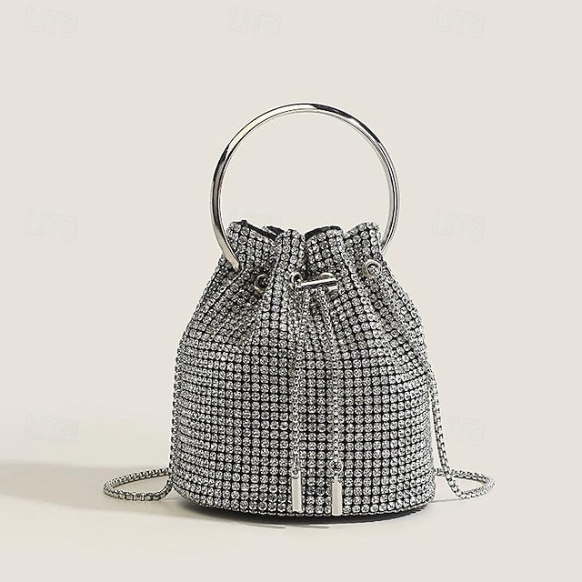 Sac à main en cuir PU pour femme, pochette avec chaîne, soirée, mariage, fête