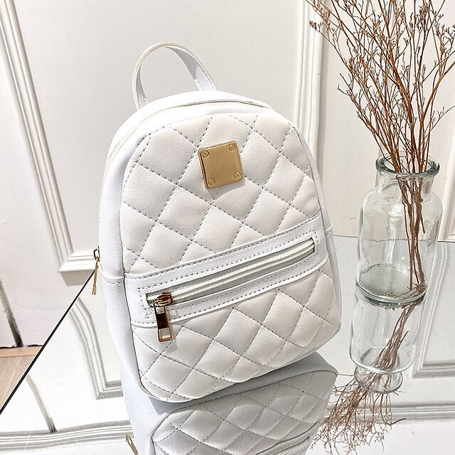 Sac à dos avant avec poche matelassée zippée élégante et mini