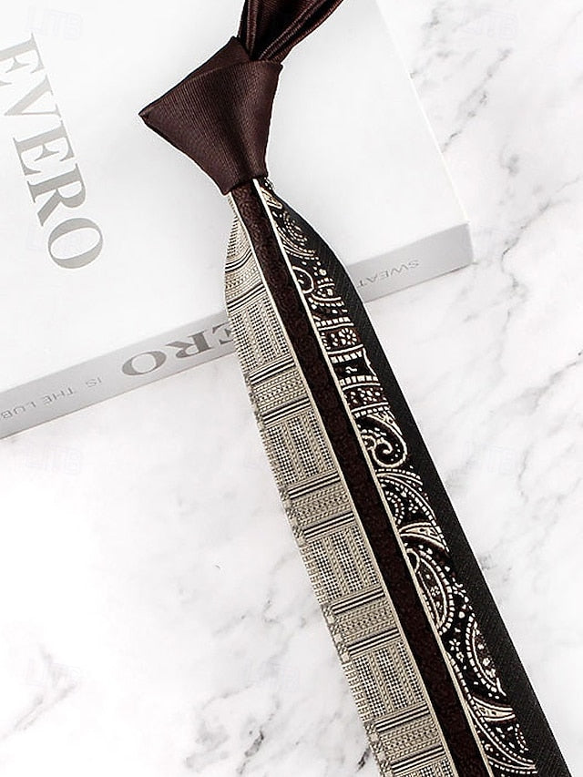 with Classic Necktie Men's Polyester Pattern