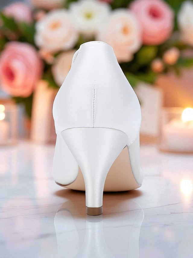 Wedding and Women's Shoes Mesh White Polka with Dot Low