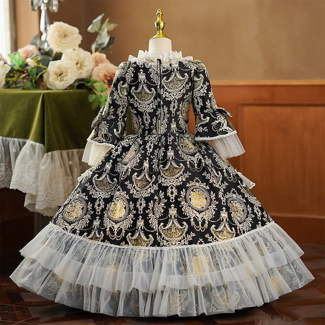 Rococo Dress Masquerade Party Gothic Costume Vintage Inspired