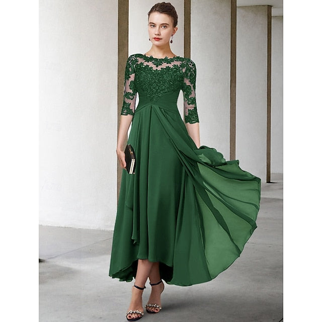 A-Line of Bride Plus Elegant Size Guest the Mother Dress Wedding