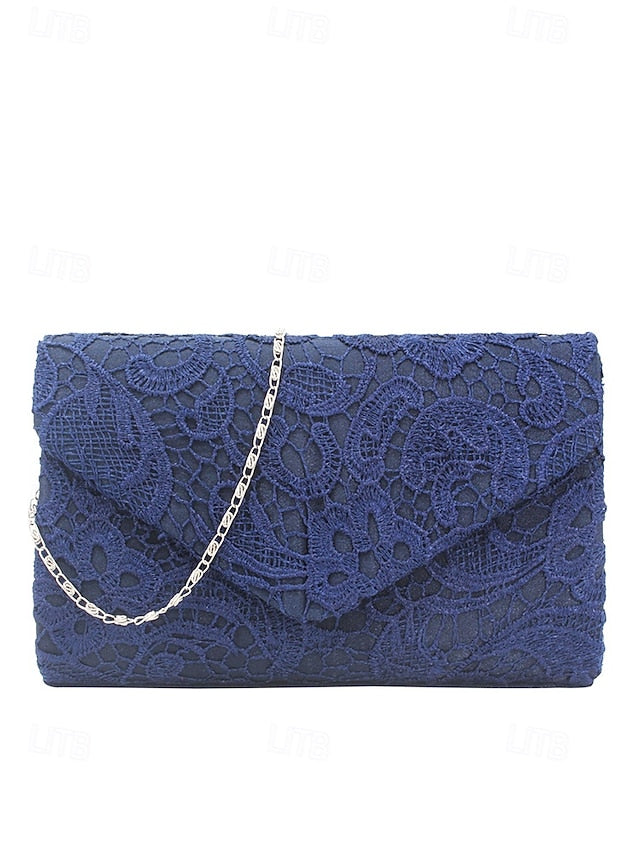 Lace Chain Women's Clutch Bag Evening Strap with