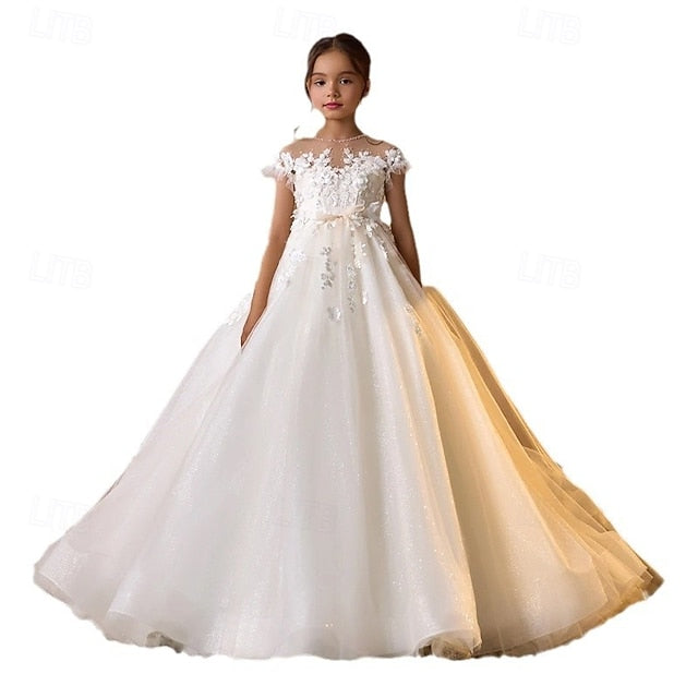 Dress Communion Kids Girls' Girl First Party Flower
