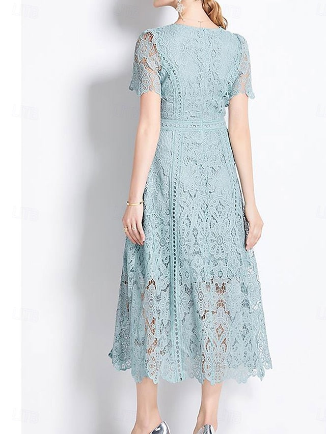Bride Dress Neck the Mother Crew Length Tea of Elegant