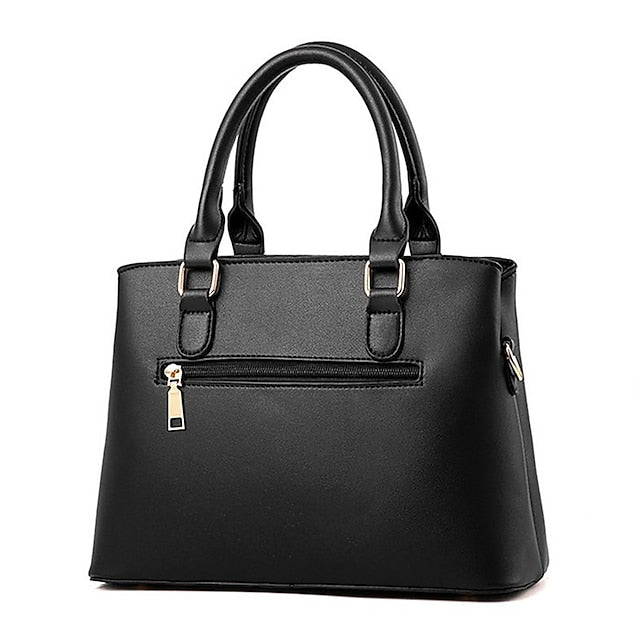 Sac à main blanc en similicuir doré pour femme avec élégant cuir