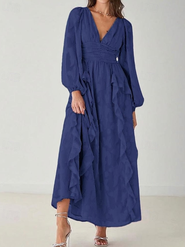 Bride Minimalist of the Mother Simple V A-Line Elegant Dress