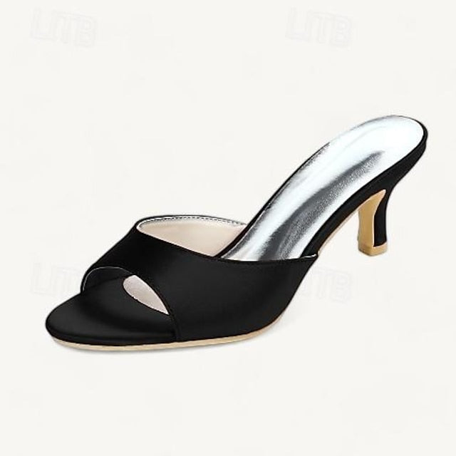 Toe Open Heel Shoes Women's Wedding Sandals Kitten