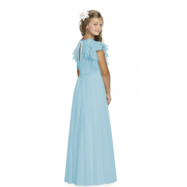Wedding Party Flower Girl Girls' Dress Performance