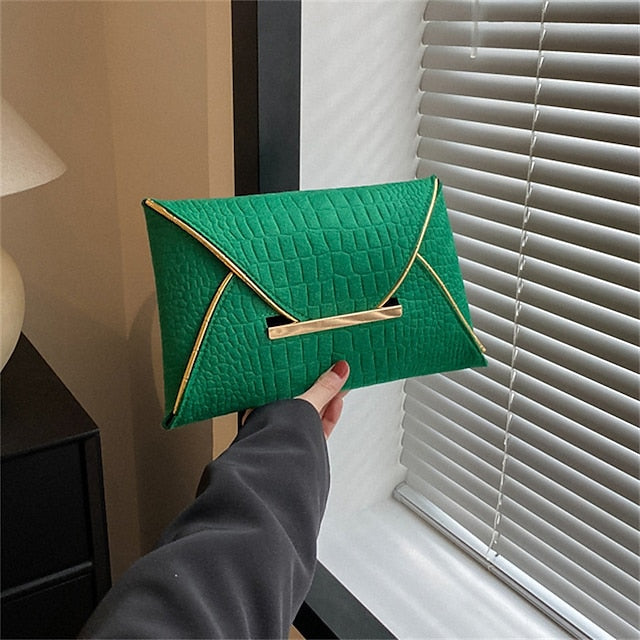 Sacs Pochettes en cuir PU pour femme pour soirée de mariage