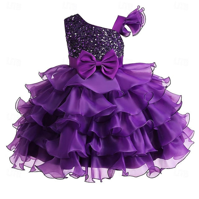 Party Pageant Ball Wedding Kids Girls Dress Flower Gown Ruffle