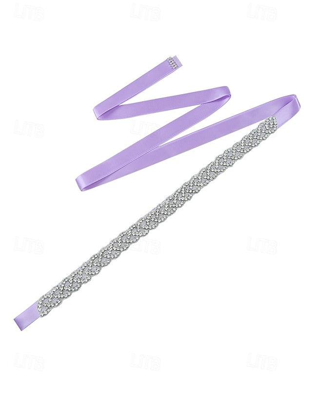 Bridal Dress Crystal Elegant Waistband – Rhinestone Wedding