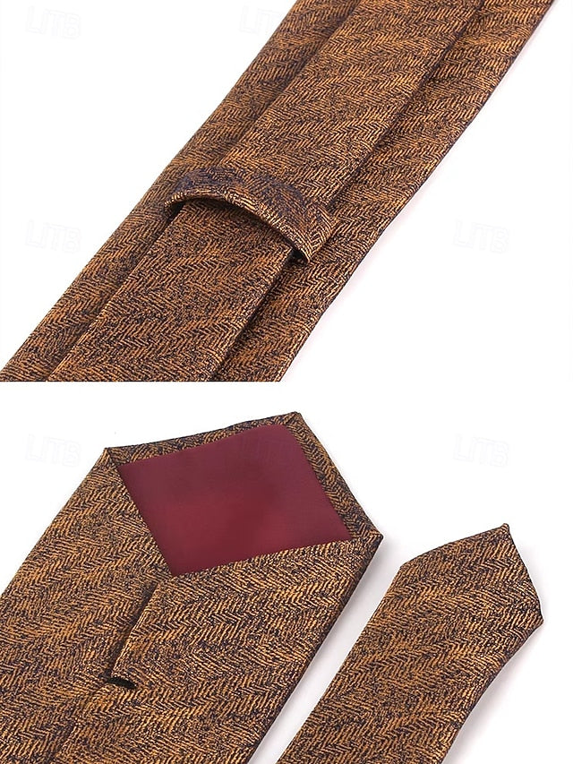 Men's – Polyester Herringbone Tie Stylish Christmas