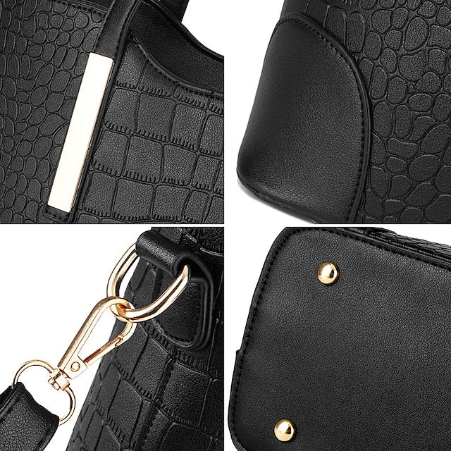 Boston Schultertasche PU Handtasche Damen Crossbody