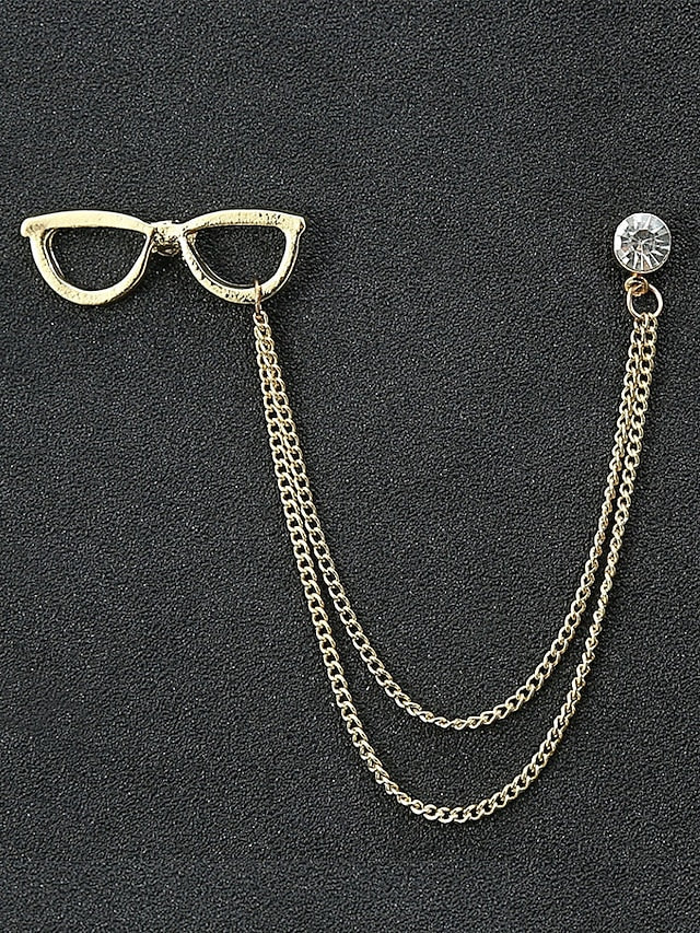 Christmas Reindeer Men's Collar Pins Elegant – Alloy