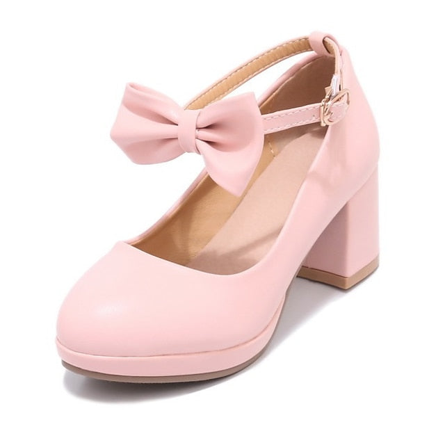 White for Girls' Jane Perfect Weddings - Mary Bow Shoes