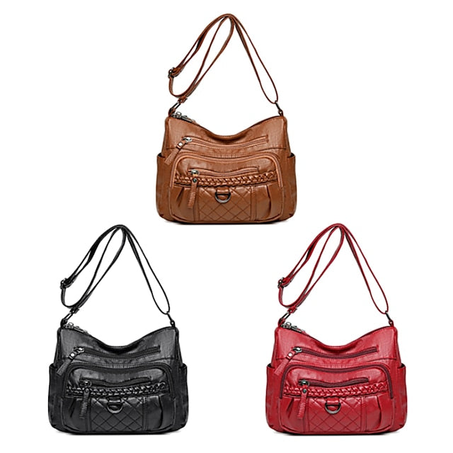 Sac à bandoulière en cuir PU pour femme
