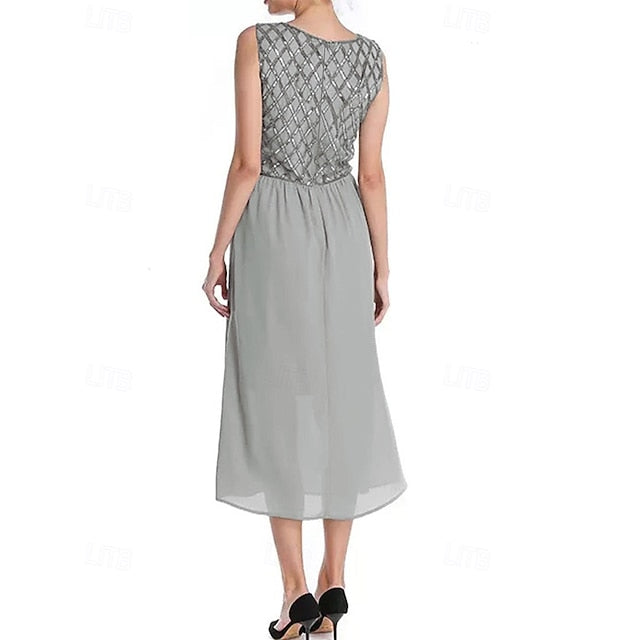 Dress A-Line of Mother the Wedding Bride Guest Simple