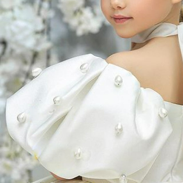 Color Dress Girl Girls' Solid Flower Kids