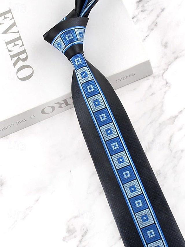with Classic Necktie Men's Polyester Pattern