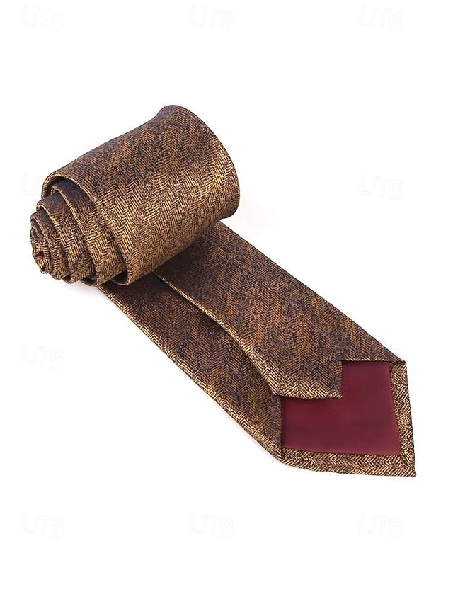 Men's – Polyester Herringbone Tie Stylish Christmas