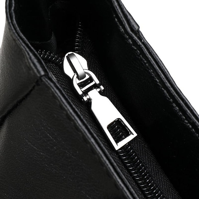 Bag Black – Leather Large Faux Women's Tote Stylish
