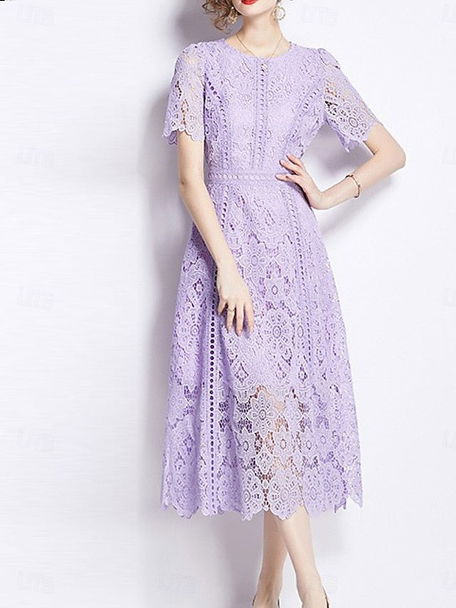 Bride Dress Neck the Mother Crew Length Tea of Elegant