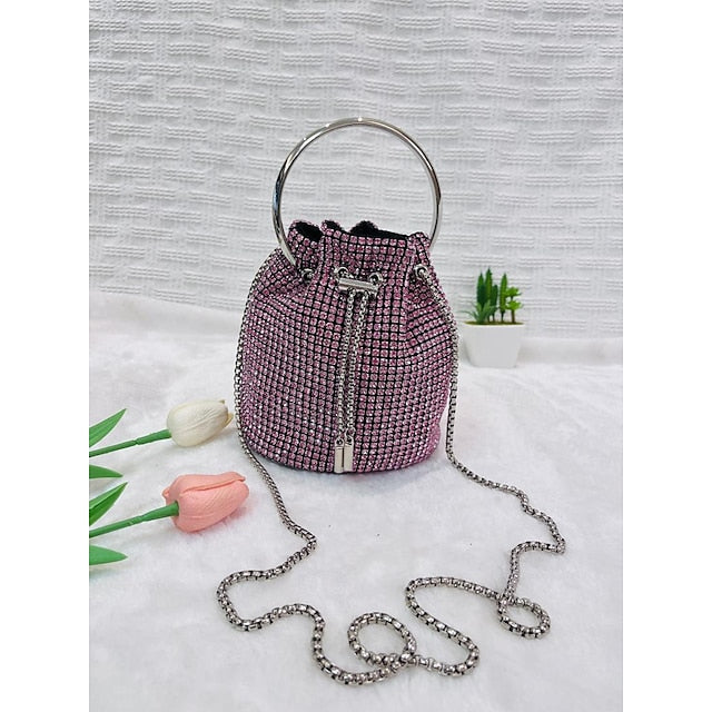 Sac à main en cuir PU pour femme, pochette avec chaîne, soirée, mariage, fête