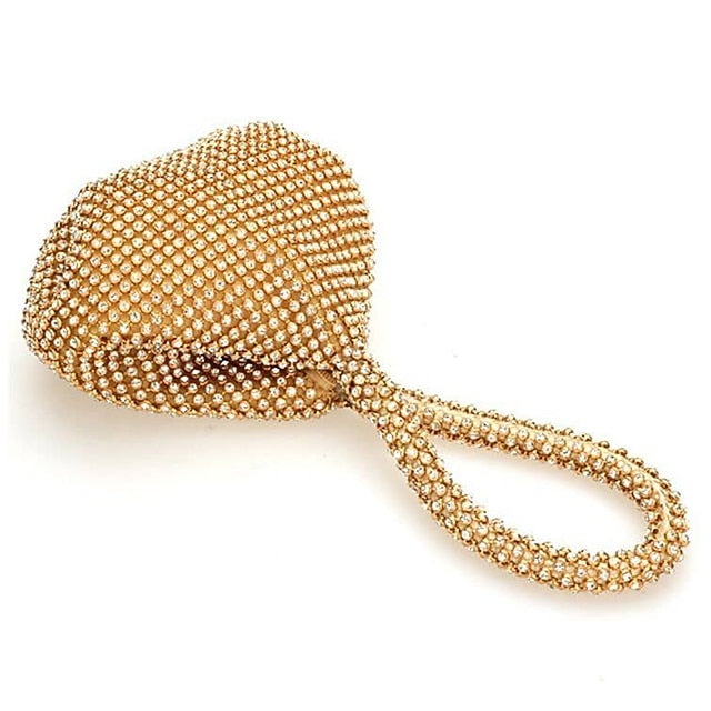 Rhinestone Women's Crystal Evening Bag Silver - Elegant