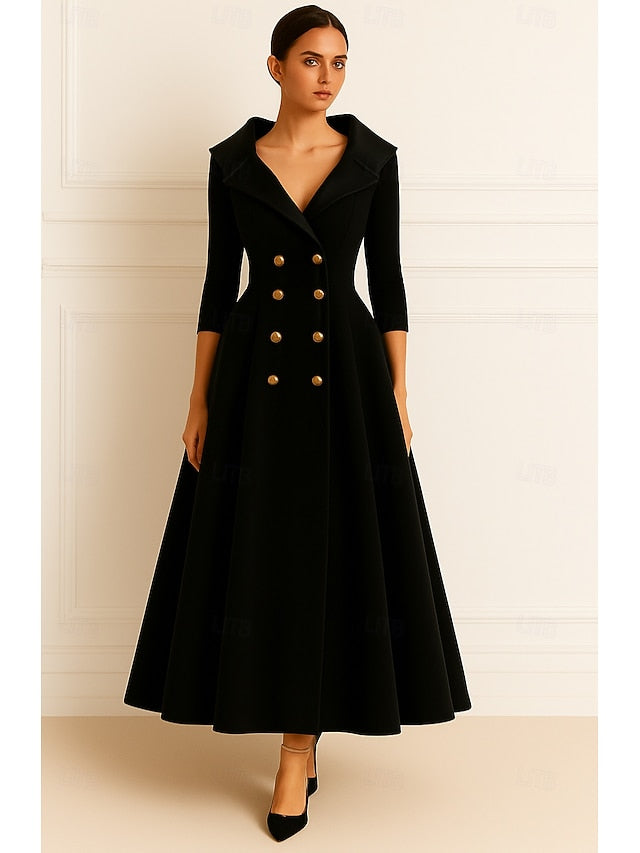 Mother Elegant Vintage Black Dress A-Line Bride Red of the