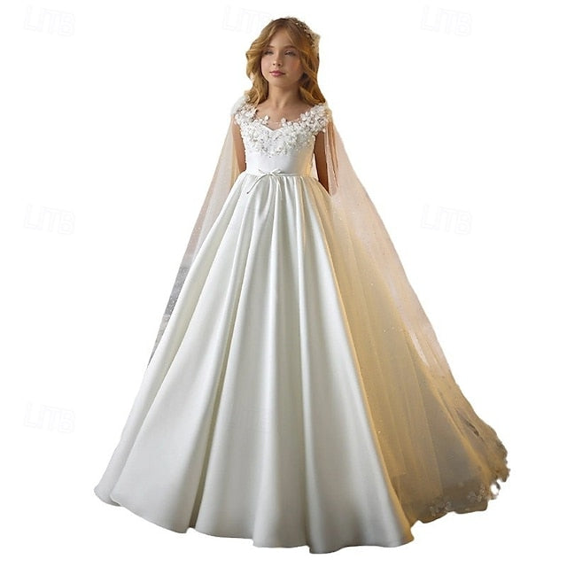 Formal Girls' Dress Flower First Communion Girl
