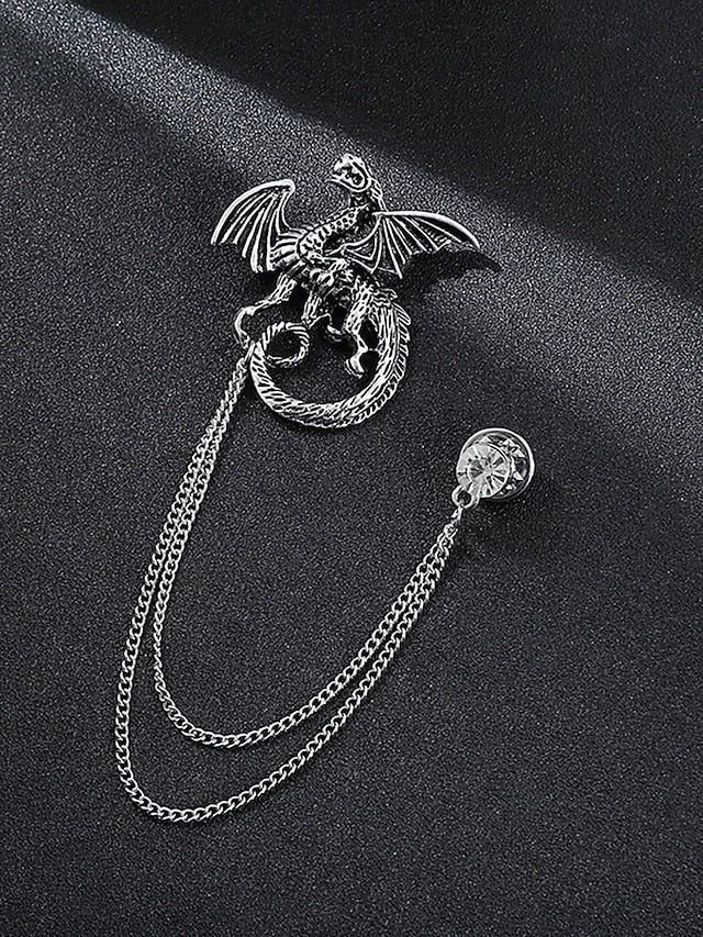 Brooch Deer Men's Lapel Pin Christmas with