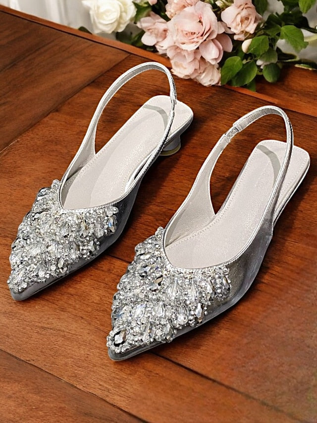 with Women Shoes for Slingback Wedding Ivory Beaded Detail -