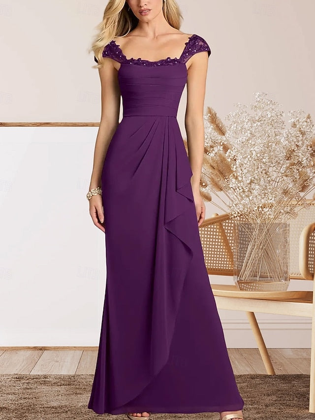 Bride A-Line Mother of the Dress Elegant Wedding Guest