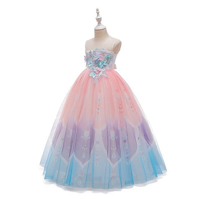 Party Girls' Girl Kids Flower Dress