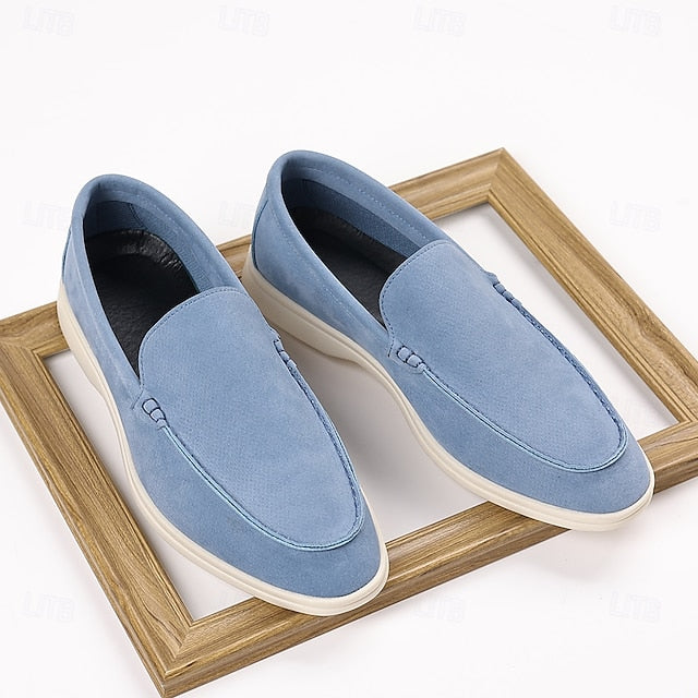Loafers – Slip-On Faux Casual Blue Men's Light Breathable