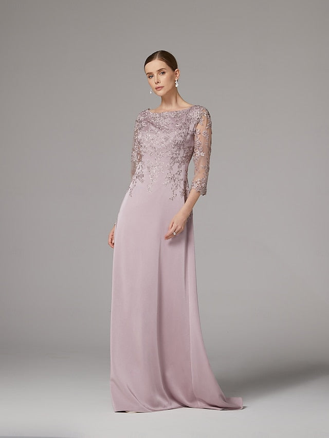 Wedding of Dress the Mother Bride Elegant Sheath Beach