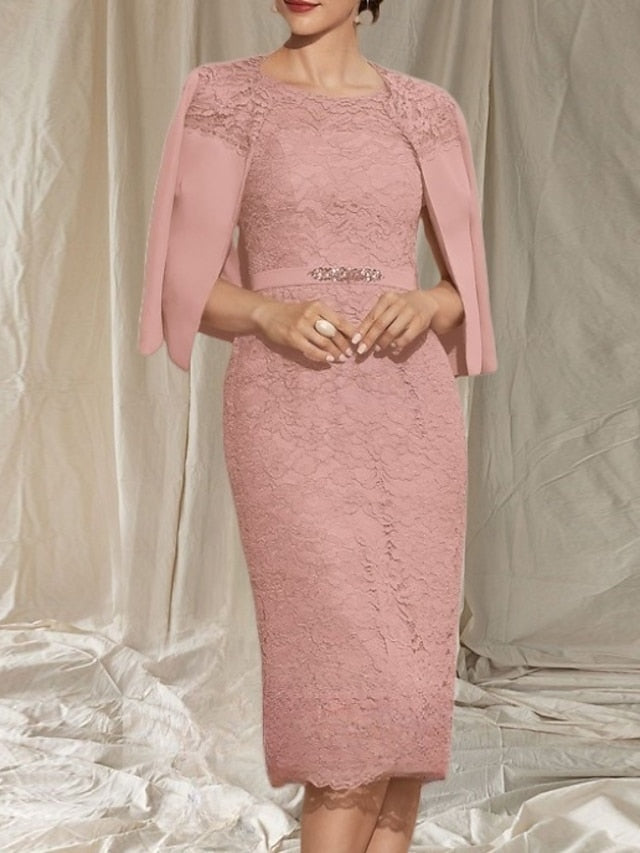 the Two Dress / Bride of Mother Wedding Sheath Piece Column