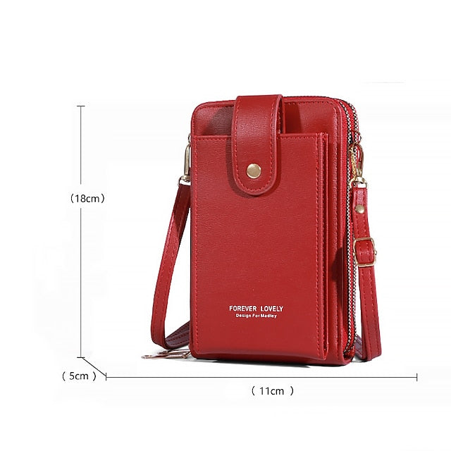 Handy PU Damen Tasche Schulter Crossbody