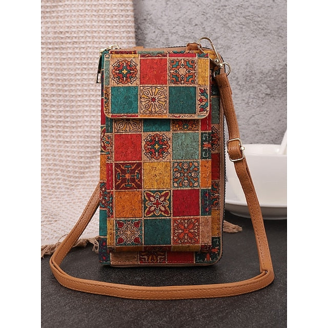 Women’s Boho Vintage Bag with Adjustable Crossbody Phone